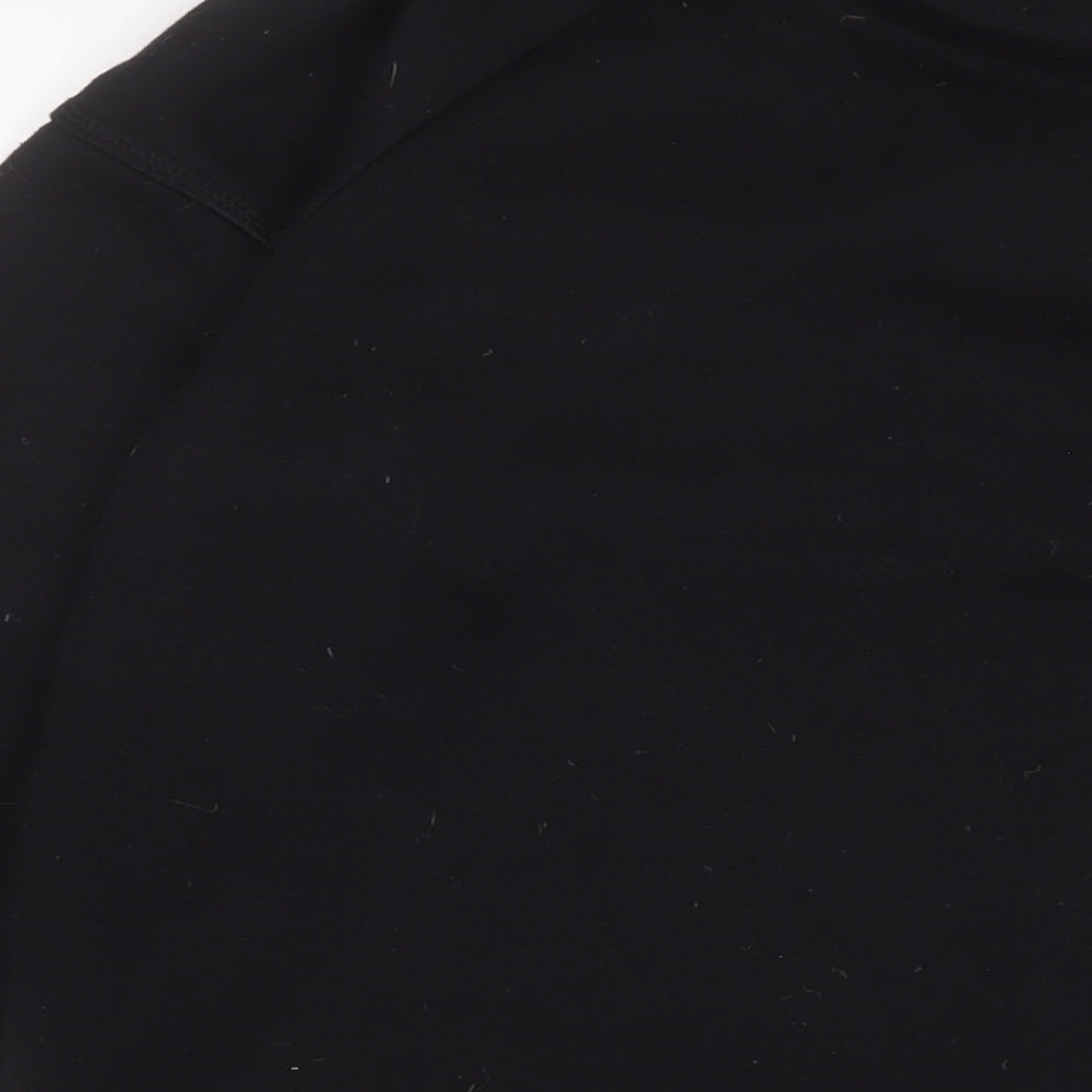 Lonsdale Womens Black Cotton Pullover Sweatshirt Size 14 Pullover