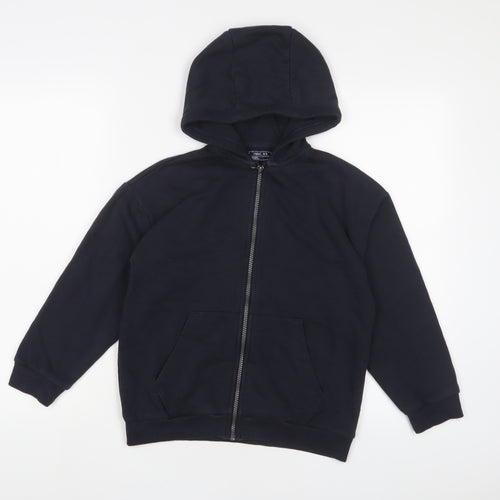 NEXT Boys Blue Cotton Full Zip Hoodie Size 9 Years Zip