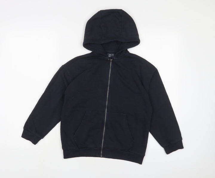 NEXT Boys Blue Cotton Full Zip Hoodie Size 9 Years Zip