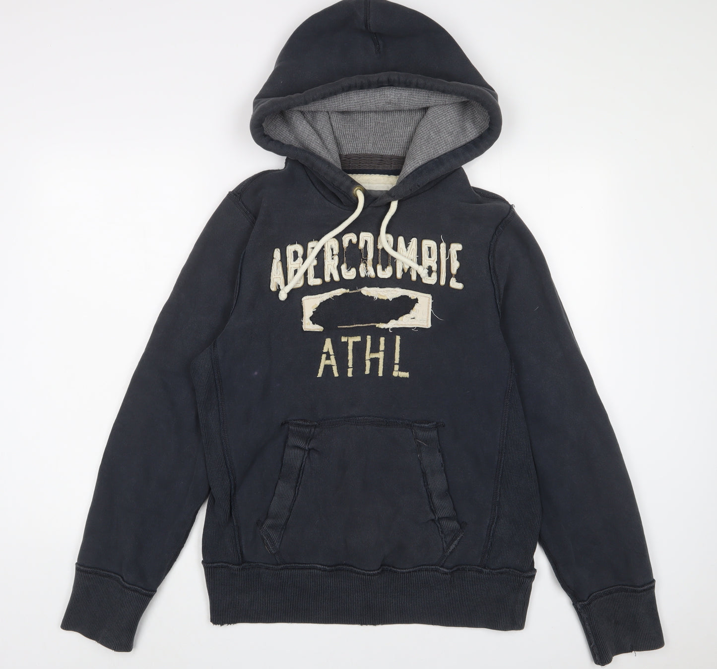Abercrombie & Fitch Mens Blue Cotton Pullover Hoodie Size S