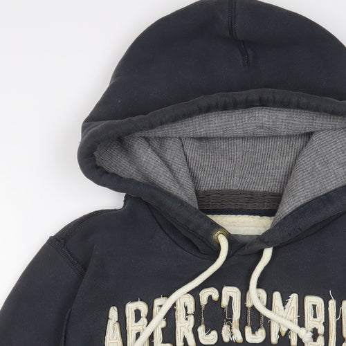 Abercrombie & Fitch Mens Blue Cotton Pullover Hoodie Size S