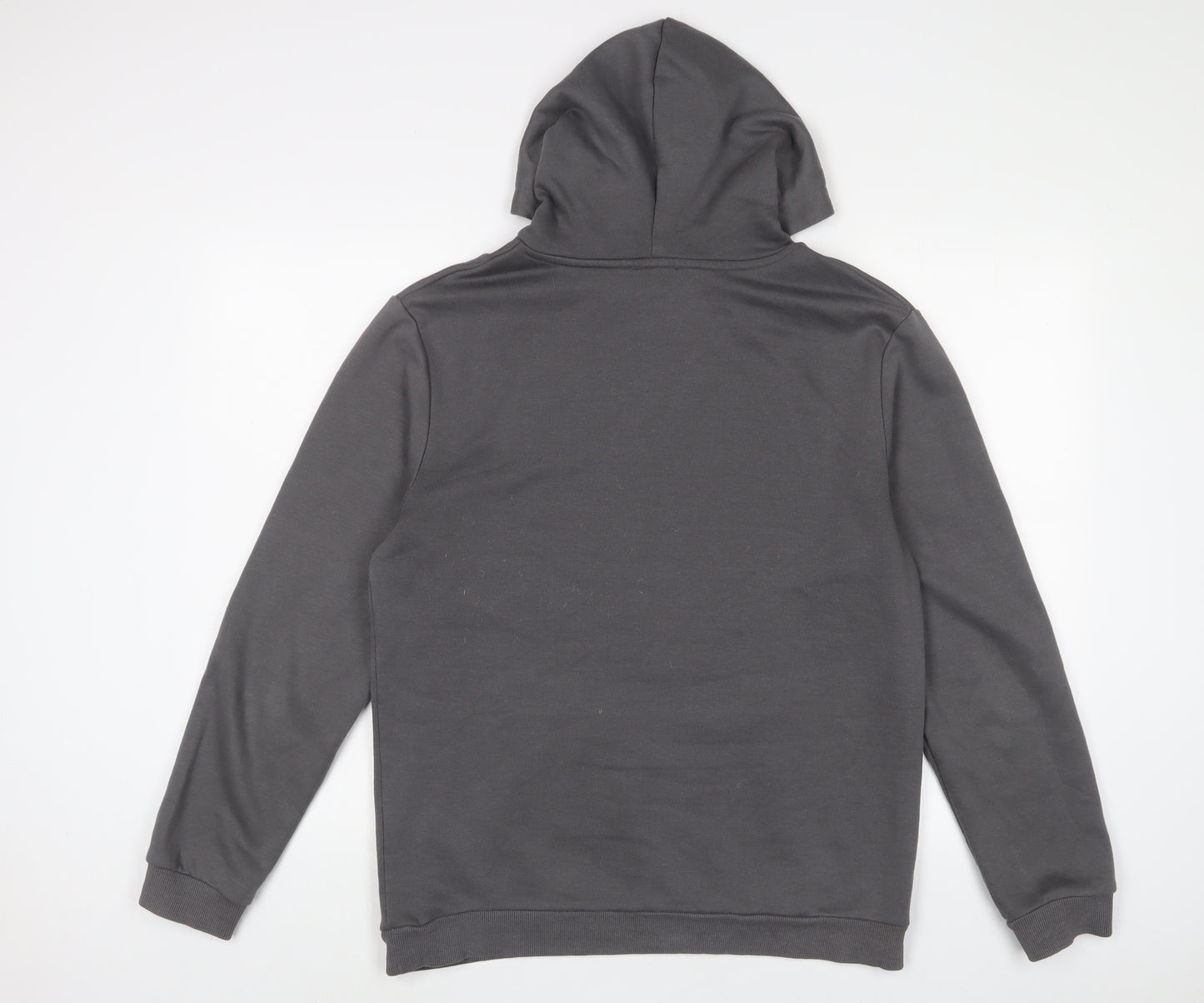 Boohoo Mens Grey Cotton Pullover Hoodie Size M