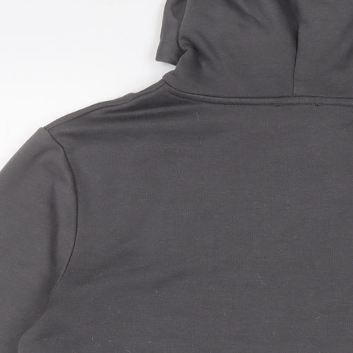 Boohoo Mens Grey Cotton Pullover Hoodie Size M