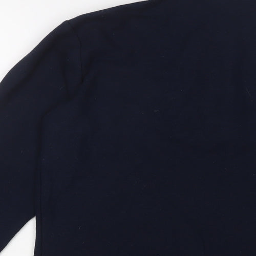 Lyon Becker Mens Blue Polyester T-Shirt Size S Henley