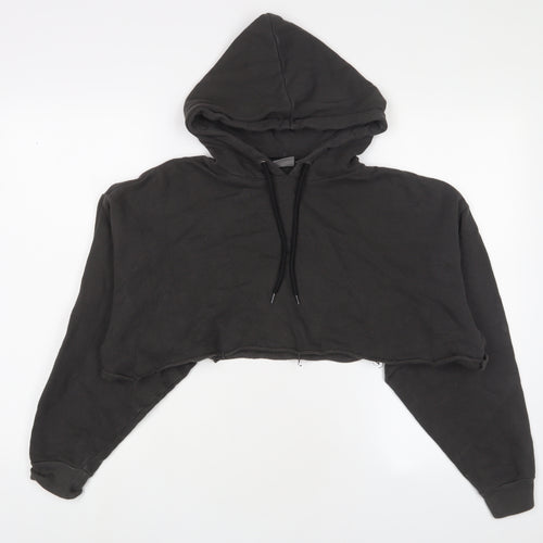 ASOS Womens Grey Cotton Pullover Hoodie Size 2XS Pullover