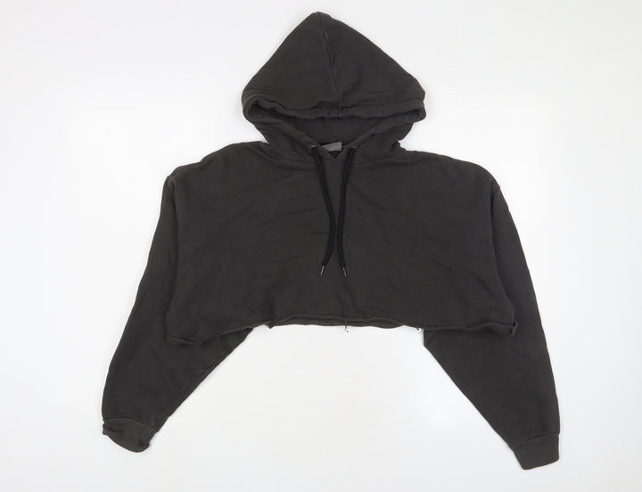 ASOS Womens Grey Cotton Pullover Hoodie Size 2XS Pullover