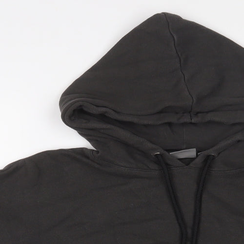 ASOS Womens Grey Cotton Pullover Hoodie Size 2XS Pullover