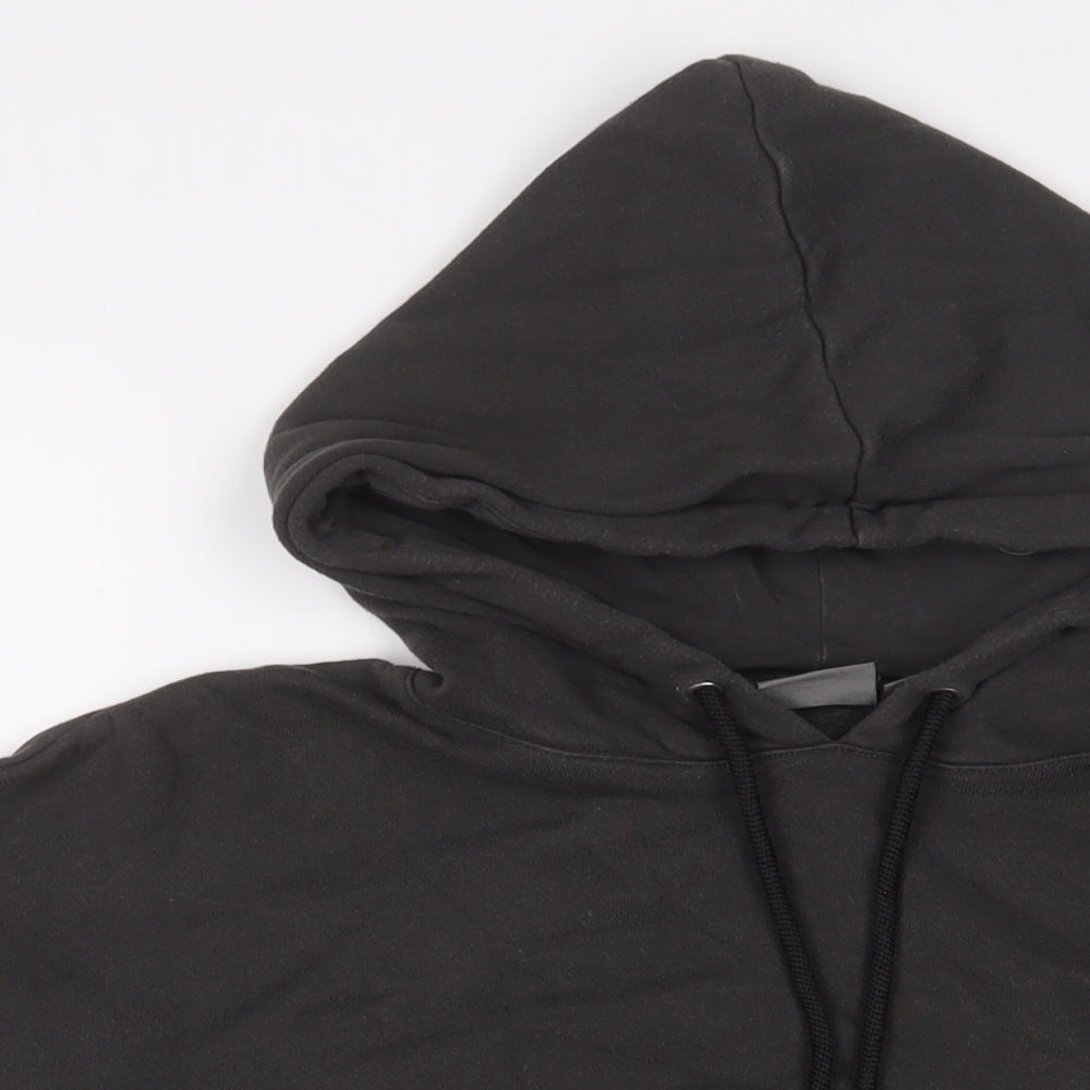 ASOS Womens Grey Cotton Pullover Hoodie Size 2XS Pullover