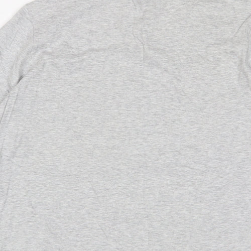 NEXT Womens Grey Fair Isle Cotton Basic T-Shirt Size 16 Collared - Embroidered
