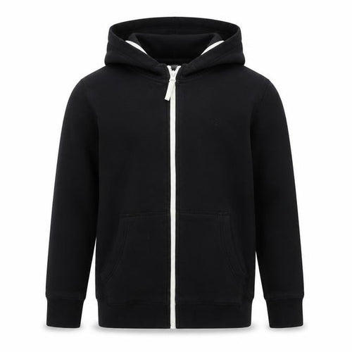 NEXT Boys Black Cotton Full Zip Hoodie Size 9 Years Zip