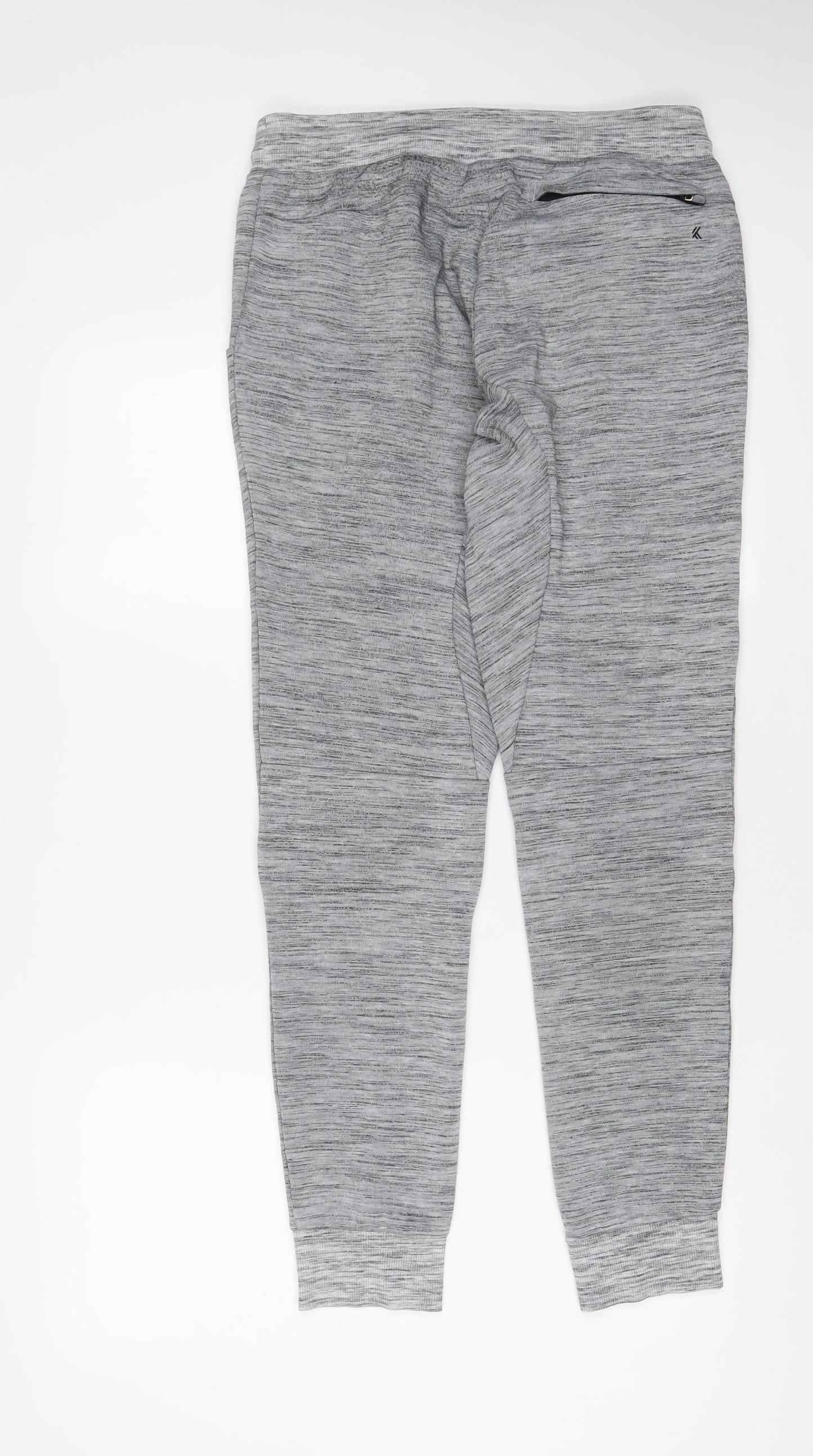 Kyodan Mens Grey Cotton Jogger Trousers Size M L30 in Regular Drawstring