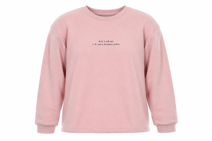 Pull&Bear Womens Pink Cotton Pullover Sweatshirt Size M Pullover