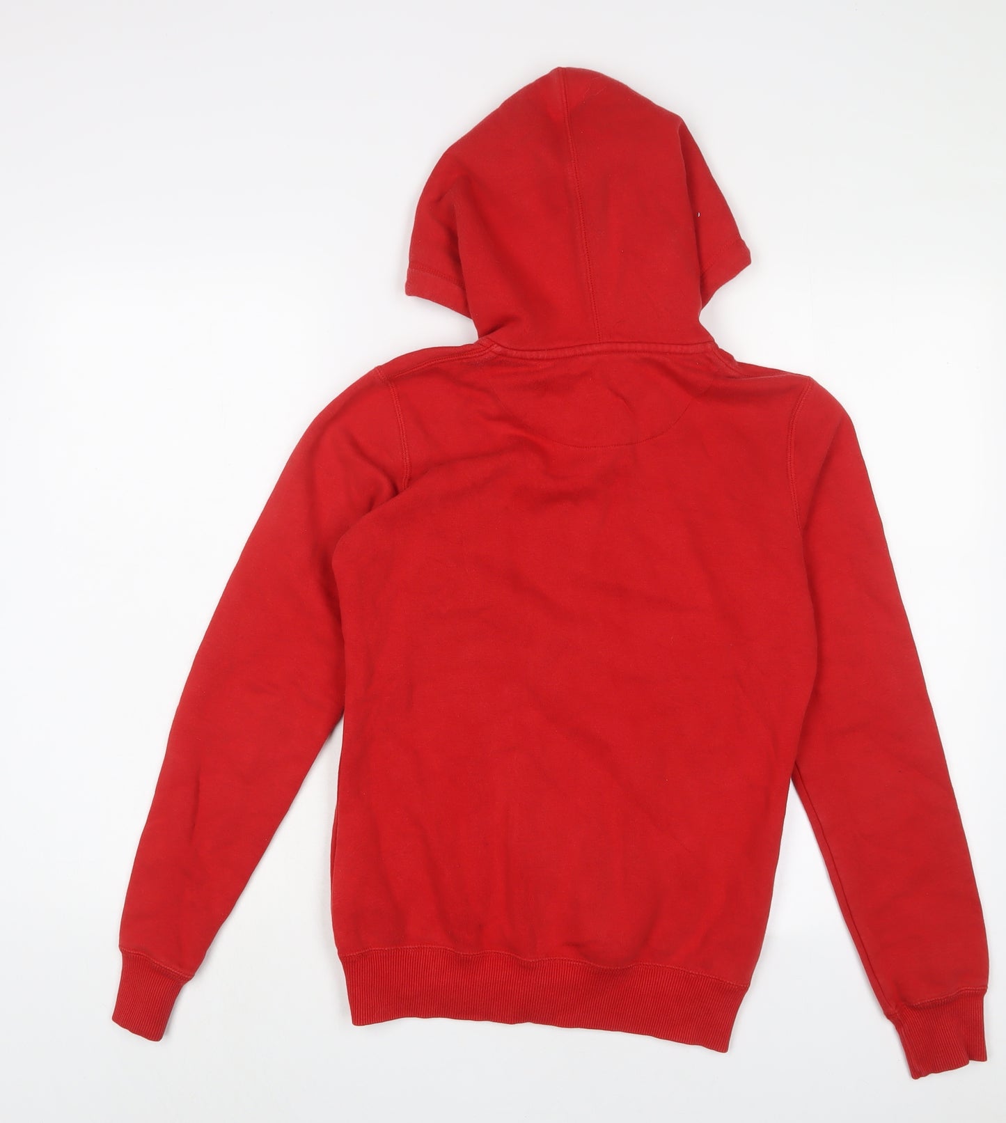 Nike Womens Red Cotton Full Zip Hoodie Size S Zip