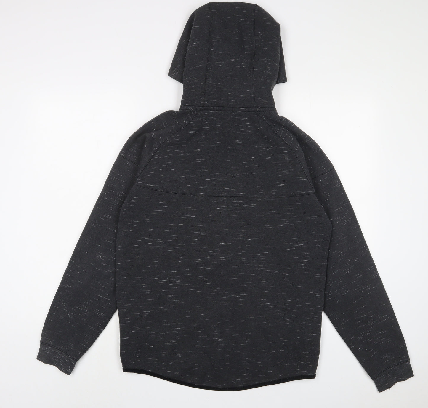 Nike Mens Grey Cotton Full Zip Hoodie Size M - Zip Pockets