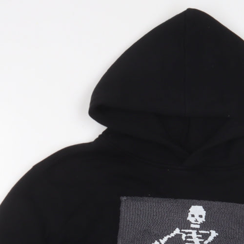 Gap Boys Black Cotton Pullover Hoodie Size 12-13 Years Pullover - Sequins