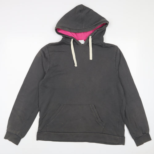 Epona Clothing Womens Grey Cotton Pullover Hoodie Size L Pullover