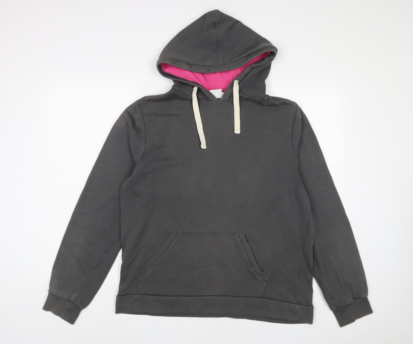 Epona Clothing Womens Grey Cotton Pullover Hoodie Size L Pullover