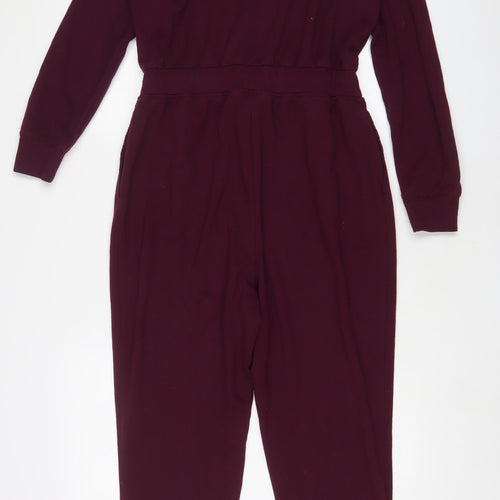 Gap Womens Purple Polyester Jumpsuit One-Piece Size S L30 in Button