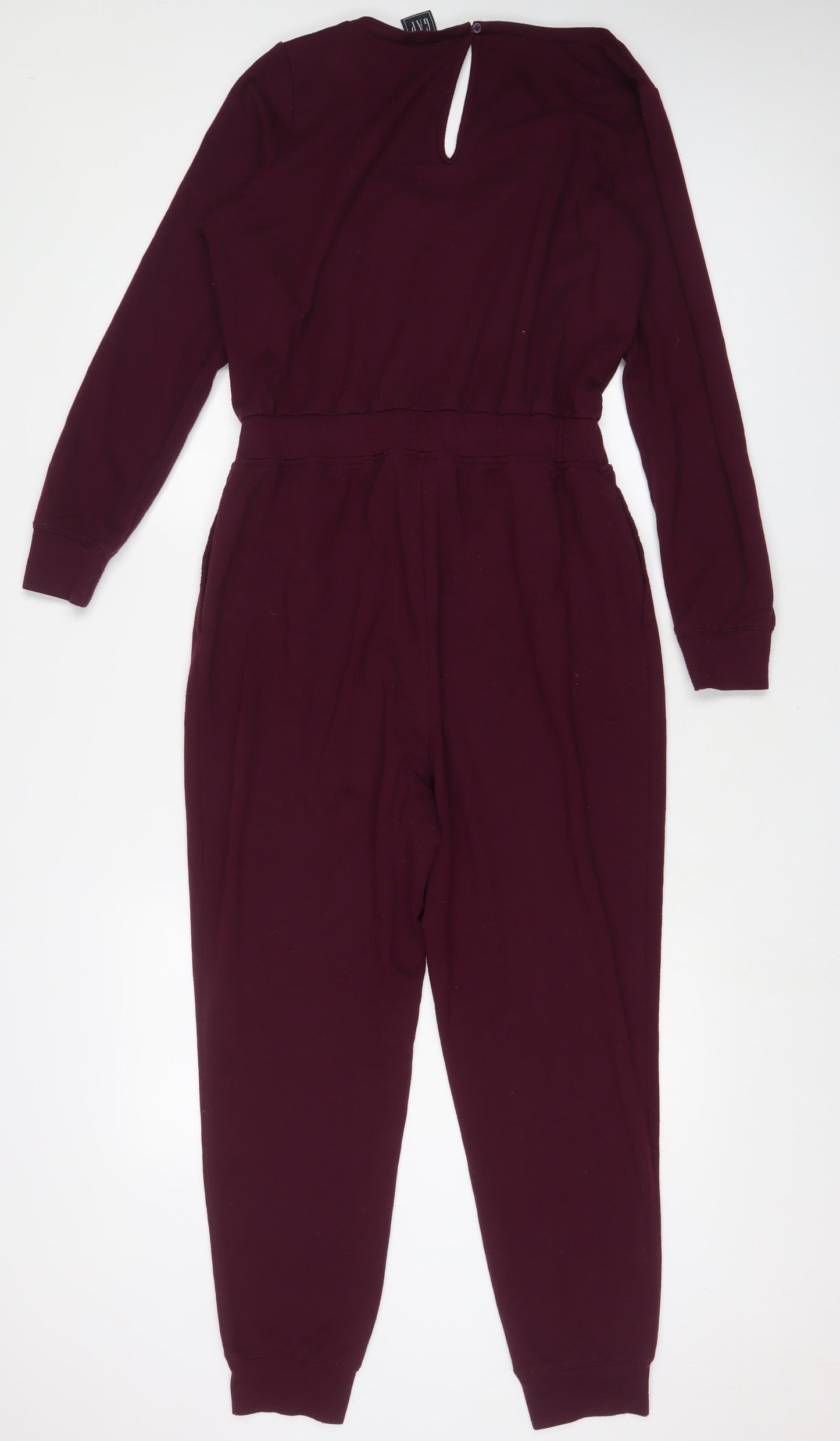 Gap Womens Purple Polyester Jumpsuit One-Piece Size S L30 in Button