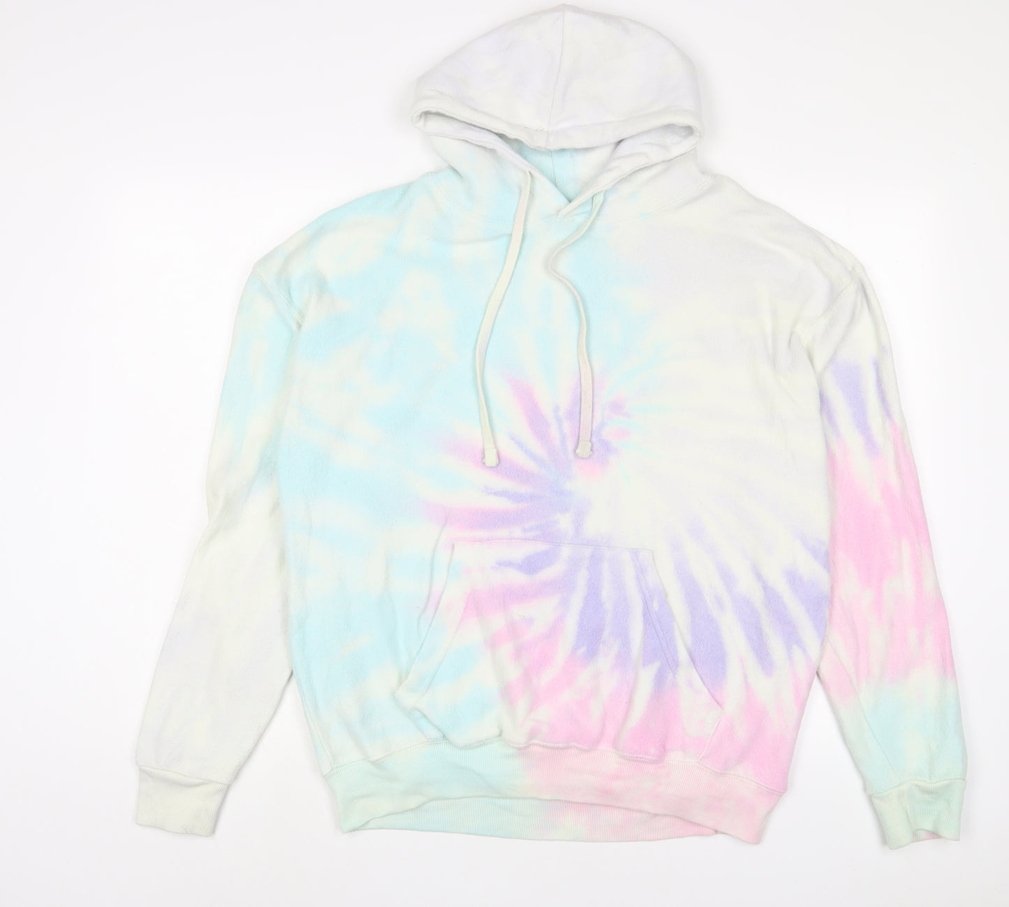 colortone Womens Multicoloured Geometric Polyester Pullover Hoodie Size M Pullover
