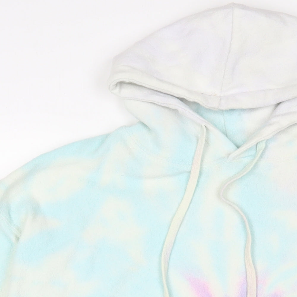 colortone Womens Multicoloured Geometric Polyester Pullover Hoodie Size M Pullover
