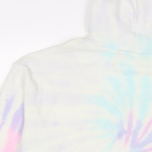 colortone Womens Multicoloured Geometric Polyester Pullover Hoodie Size M Pullover