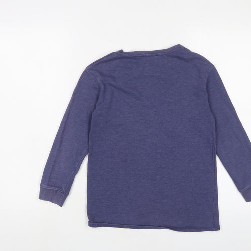 NEXT Girls Purple Cotton Pullover Sweatshirt Size 8 Years Pullover