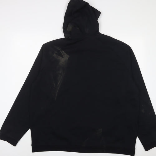 Autograph Mens Black Cotton Pullover Hoodie Size 3XL