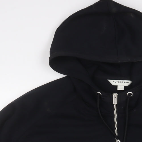 Autograph Mens Black Cotton Pullover Hoodie Size 3XL
