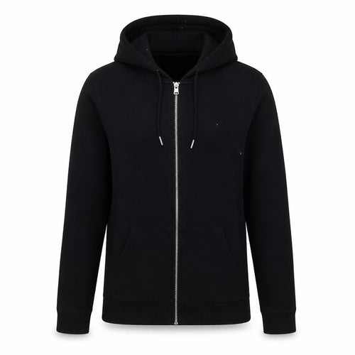 ASOS Womens Black Cotton Full Zip Hoodie Size M Zip