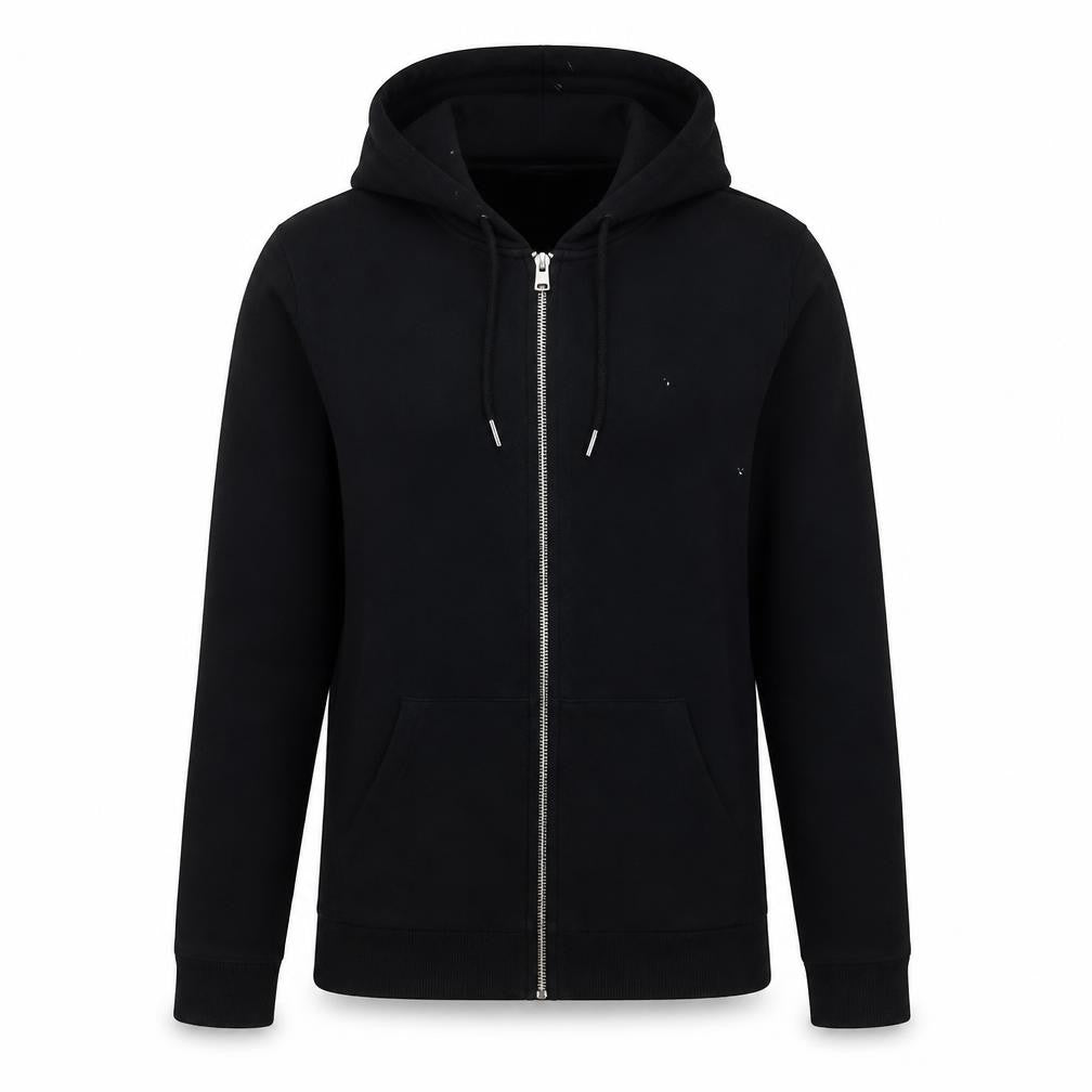 ASOS Womens Black Cotton Full Zip Hoodie Size M Zip