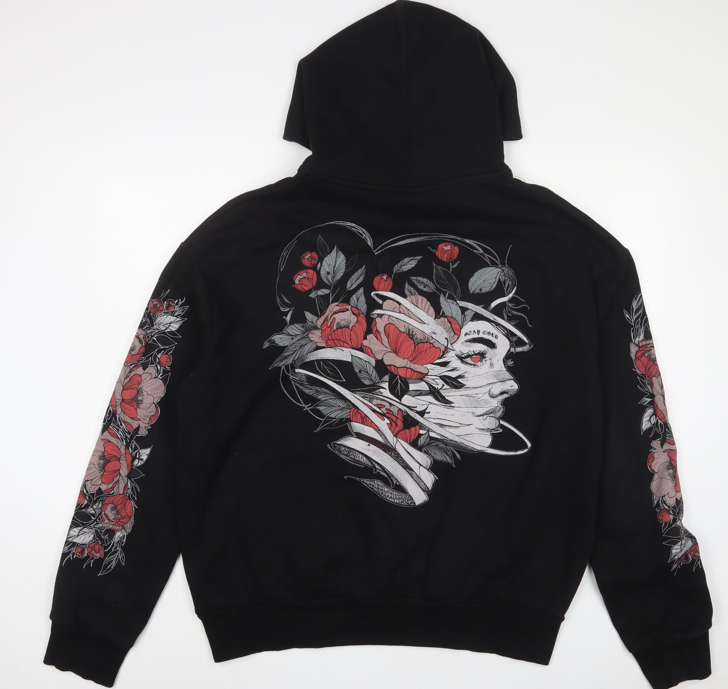 Stay cold apparel Mens Black Cotton Pullover Hoodie Size 2XL