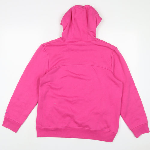 LA Gear Womens Pink Cotton Pullover Hoodie Size 14 Pullover