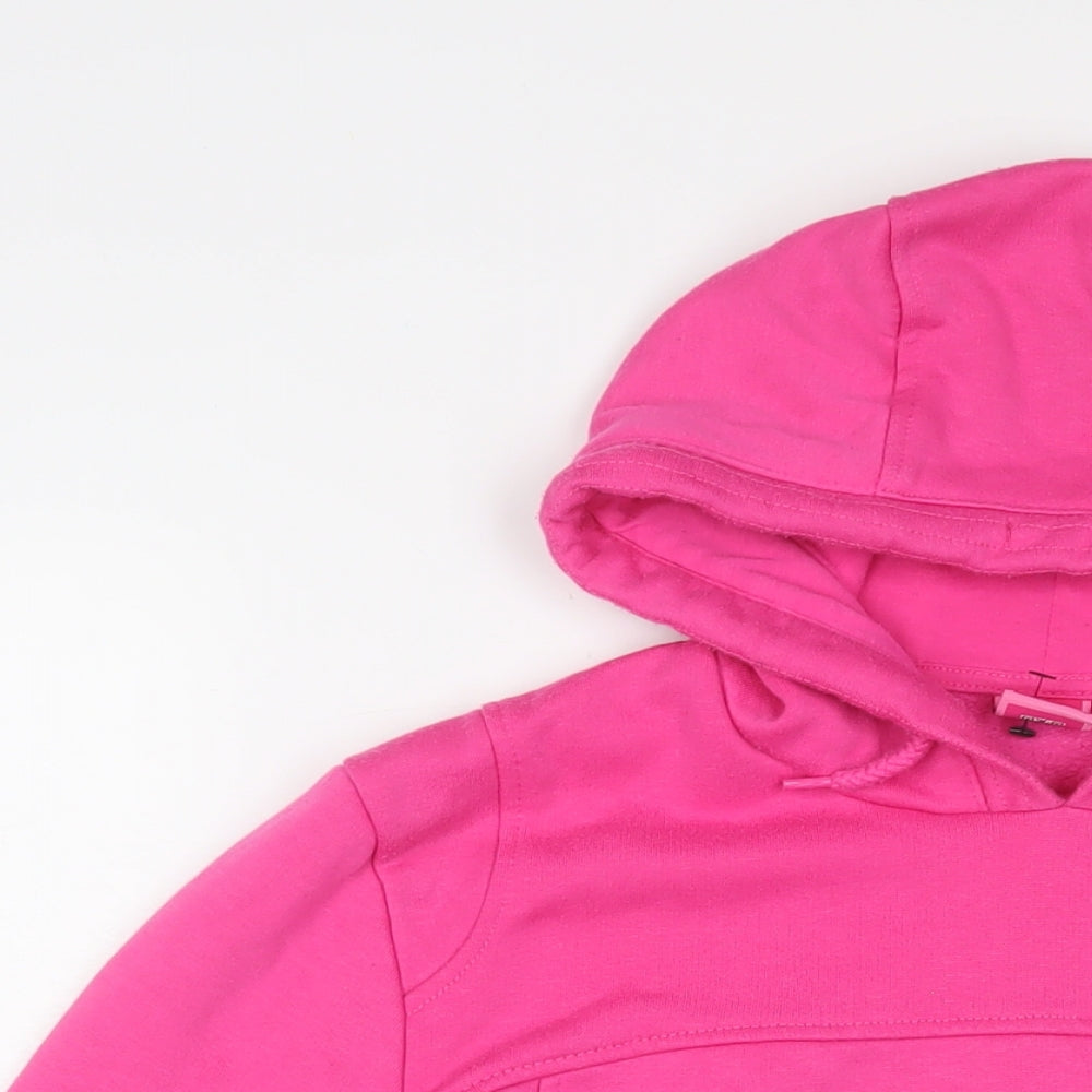 LA Gear Womens Pink Cotton Pullover Hoodie Size 14 Pullover