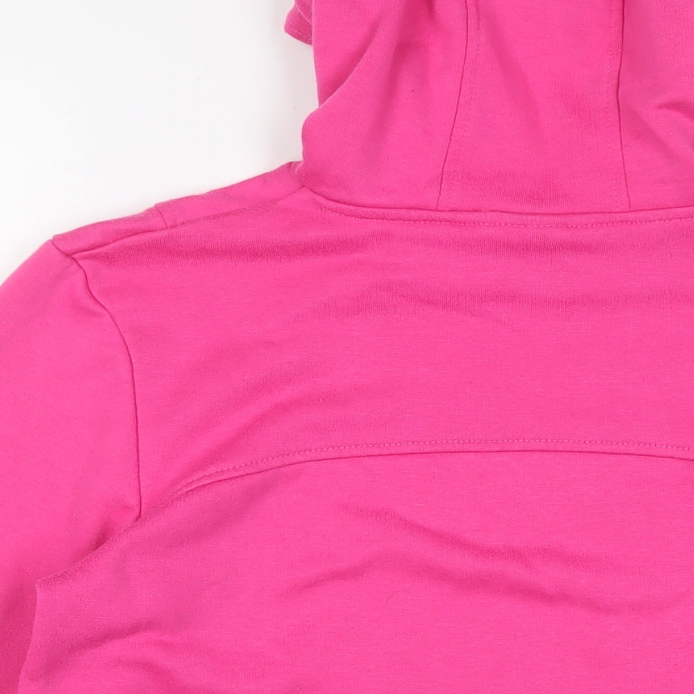 LA Gear Womens Pink Cotton Pullover Hoodie Size 14 Pullover