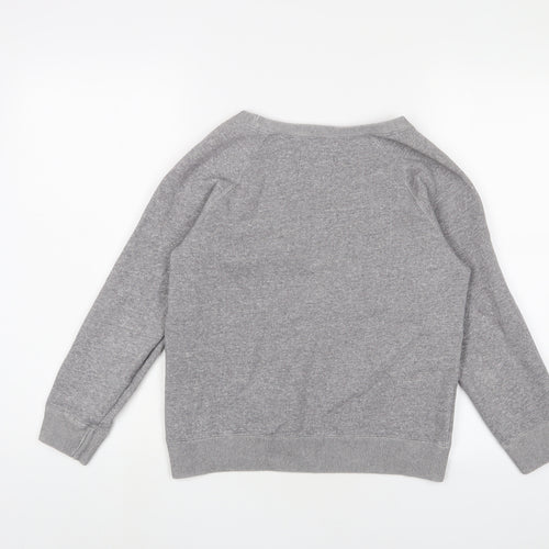 Jack Wills Womens Grey Cotton Pullover Sweatshirt Size 8 Pullover