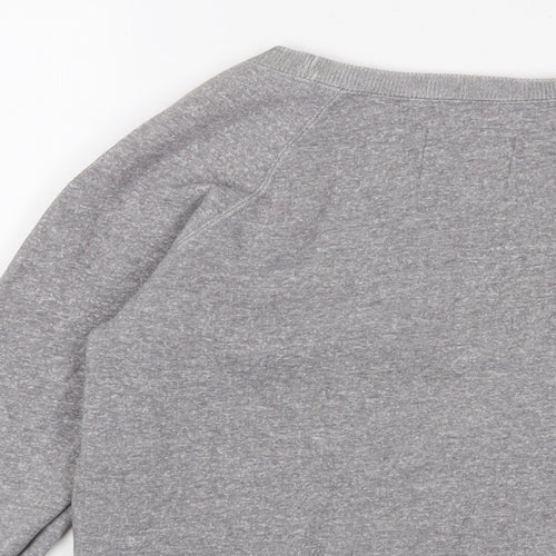Jack Wills Womens Grey Cotton Pullover Sweatshirt Size 8 Pullover