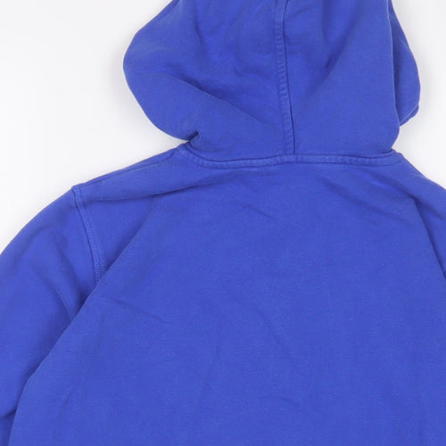 Marks and Spencer Womens Blue Cotton Full Zip Hoodie Size S Zip