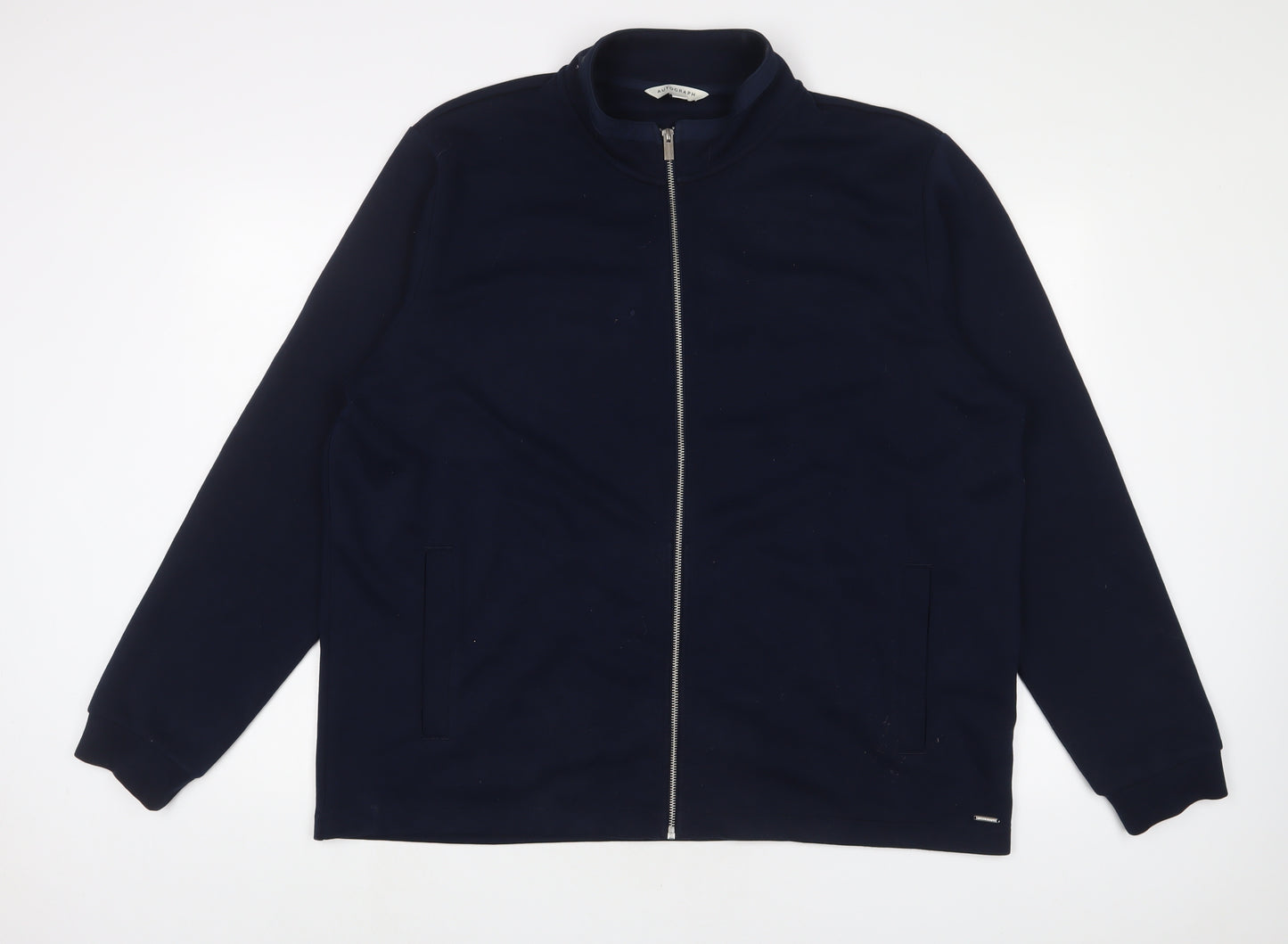 Autograph Mens Blue Cotton Pullover Sweatshirt Size 2XL