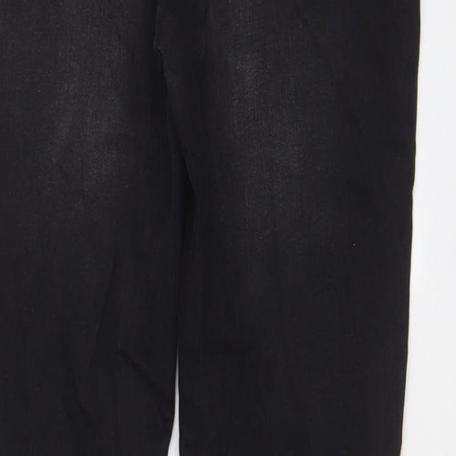 Denim & Co. Womens Grey Cotton Skinny Jeans Size 16 L28 in Regular Zip