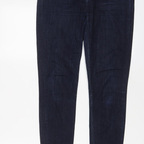Lee Womens Blue Cotton Skinny Jeans Size 30 in L31 in Regular Zip