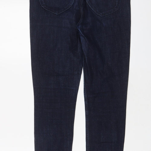 Lee Womens Blue Cotton Skinny Jeans Size 30 in L31 in Regular Zip