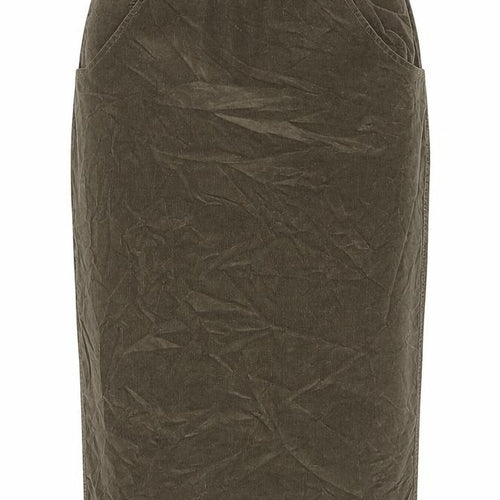 Masai Womens Green Cotton A-Line Skirt Size L