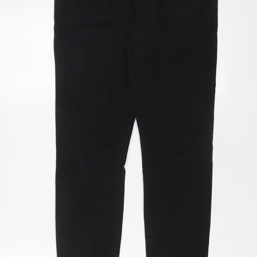 Denim & Co. Womens Black Cotton Skinny Jeans Size 14 L28 in Regular Zip
