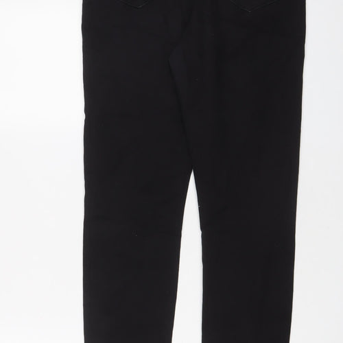 Denim & Co. Womens Black Cotton Skinny Jeans Size 14 L28 in Regular Zip