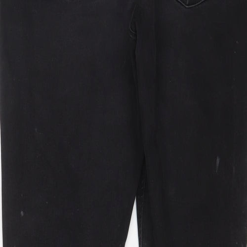 Topshop Womens Grey Cotton Skinny Jeans Size 34 in L30 in Regular Zip