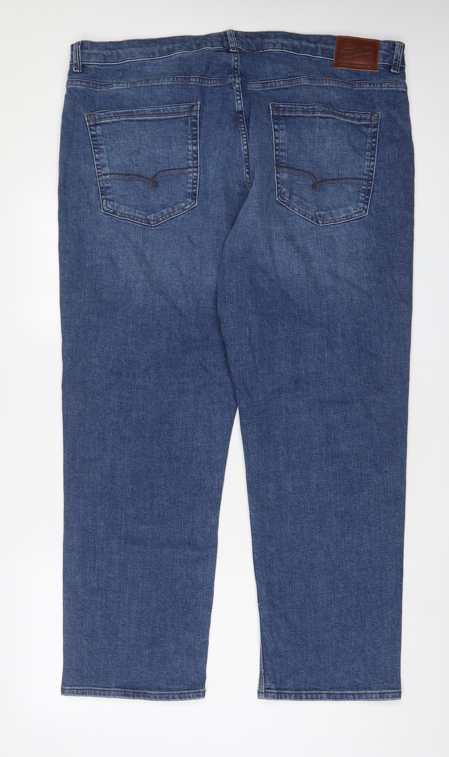 NEXT Mens Blue Cotton Straight Jeans Size 42 in L31 in Regular Zip