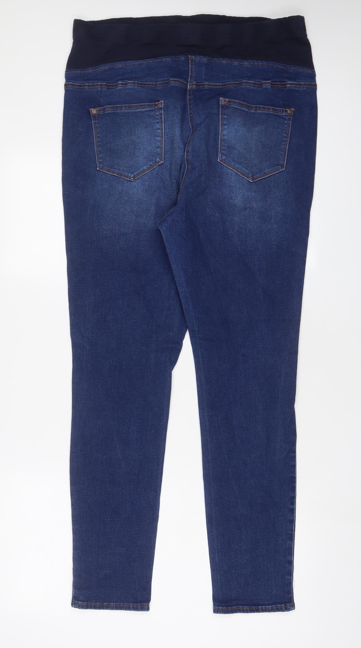 Papaya Womens Blue Cotton Jegging Jeans Size 16 L29 in Regular