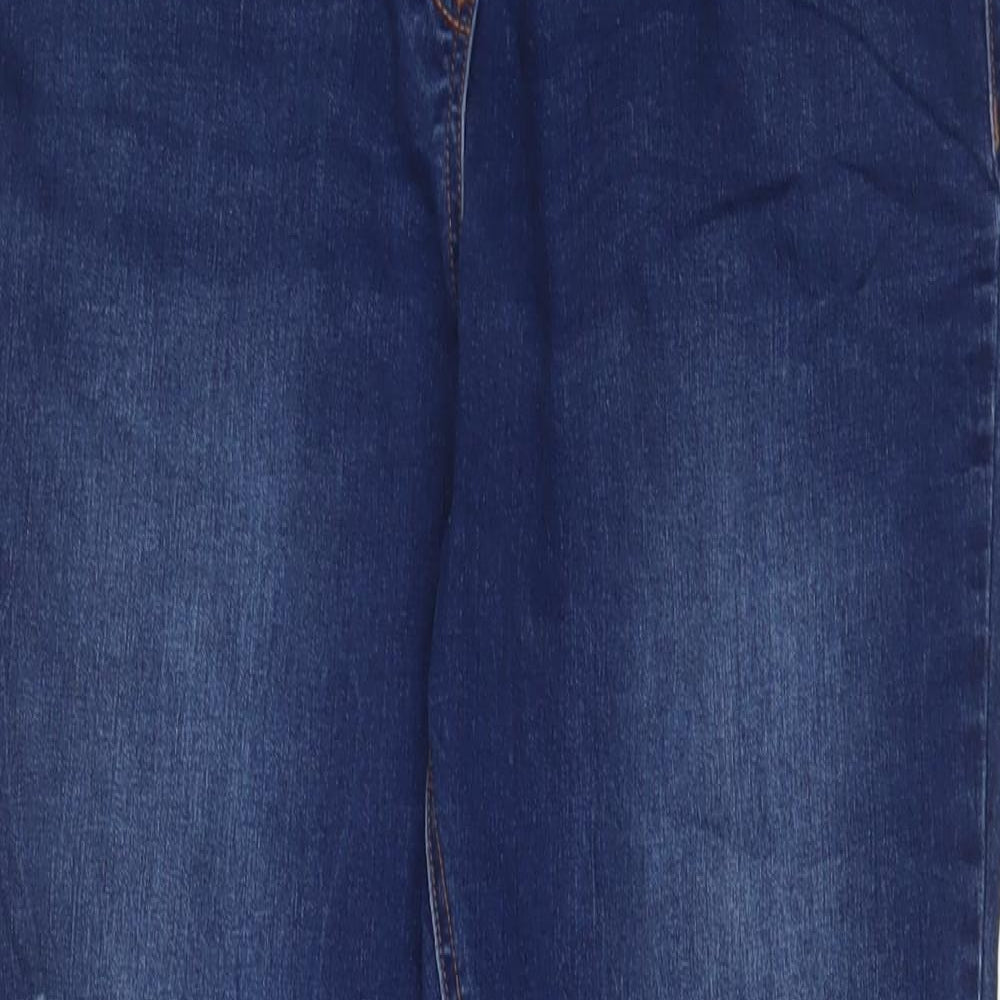 Papaya Womens Blue Cotton Jegging Jeans Size 16 L29 in Regular