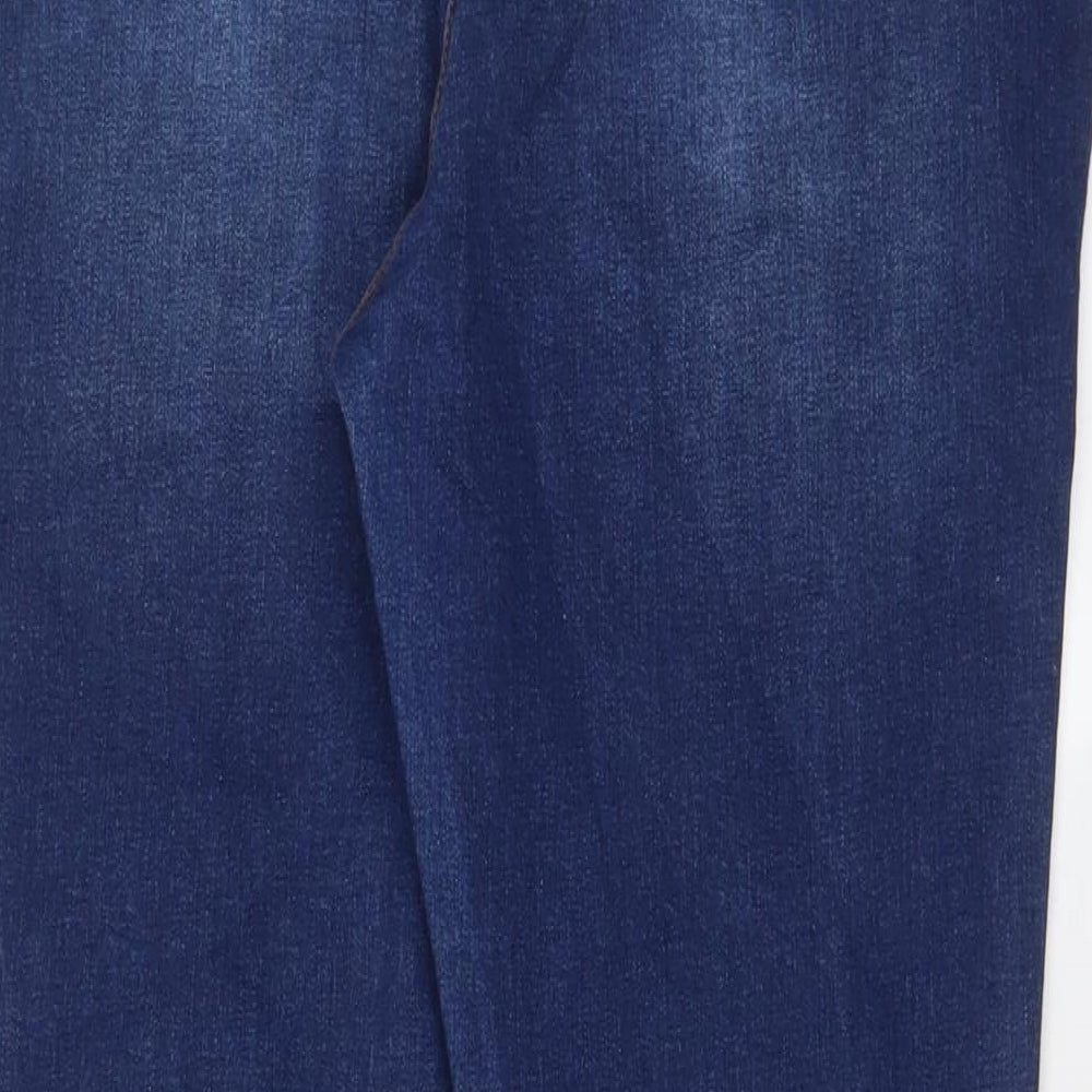 Papaya Womens Blue Cotton Jegging Jeans Size 16 L29 in Regular
